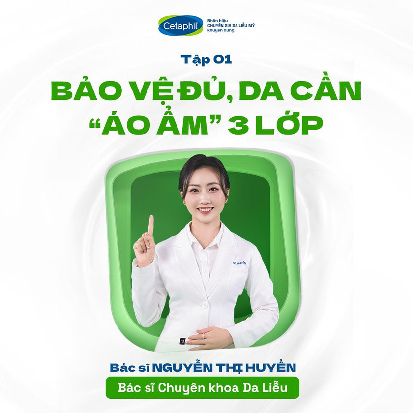Cetaphil 3-layer moisture HCP series cover with Dr Nguyen Thi Huyen
